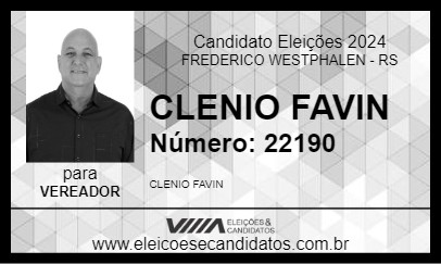 Candidato CLENIO FAVIN 2024 - FREDERICO WESTPHALEN - Eleições