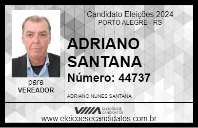 Candidato ADRIANO SANTANA 2024 - PORTO ALEGRE - Eleições