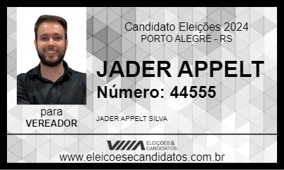 Candidato JADER APPELT 2024 - PORTO ALEGRE - Eleições