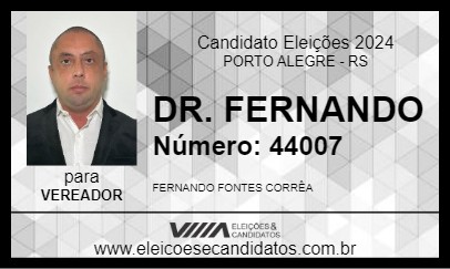 Candidato DR. FERNANDO 2024 - PORTO ALEGRE - Eleições