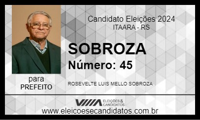 Candidato SOBROZA 2024 - ITAARA - Eleições