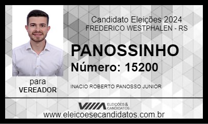 Candidato PANOSSINHO 2024 - FREDERICO WESTPHALEN - Eleições