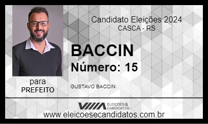 Candidato BACCIN 2024 - CASCA - Eleições