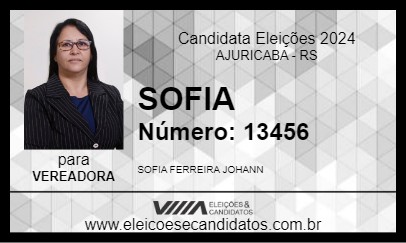 Candidato SOFIA  2024 - AJURICABA - Eleições