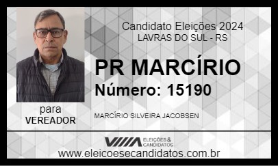 Candidato PR MARCÍRIO 2024 - LAVRAS DO SUL - Eleições