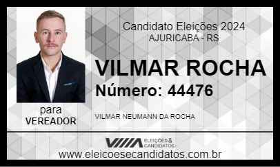 Candidato VILMAR ROCHA 2024 - AJURICABA - Eleições