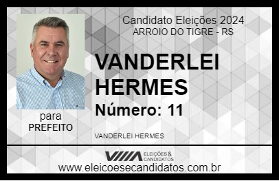 Candidato VANDERLEI HERMES 2024 - ARROIO DO TIGRE - Eleições