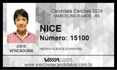 Candidato NICE 2024 - MARCELINO RAMOS - Eleições