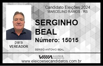 Candidato SERGINHO BEAL 2024 - MARCELINO RAMOS - Eleições