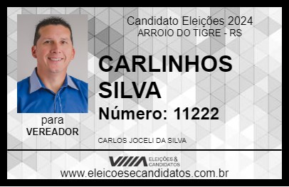 Candidato CARLINHOS SILVA 2024 - ARROIO DO TIGRE - Eleições