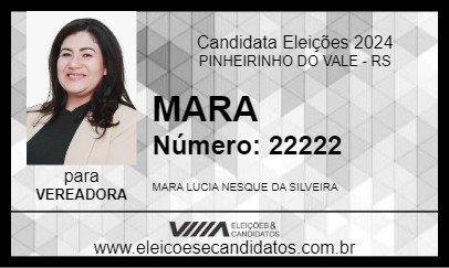 Candidato MARA 2024 - PINHEIRINHO DO VALE - Eleições