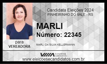 Candidato MARLI 2024 - PINHEIRINHO DO VALE - Eleições