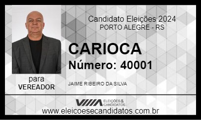 Candidato CARIOCA 2024 - PORTO ALEGRE - Eleições