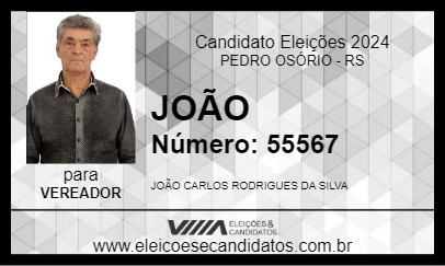 Candidato JOÃO 2024 - PEDRO OSÓRIO - Eleições