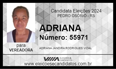 Candidato ADRIANA 2024 - PEDRO OSÓRIO - Eleições