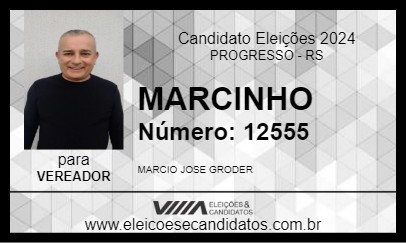 Candidato MARCINHO 2024 - PROGRESSO - Eleições