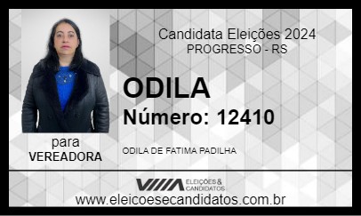 Candidato ODILA 2024 - PROGRESSO - Eleições