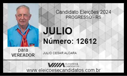 Candidato JULIO 2024 - PROGRESSO - Eleições