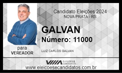 Candidato GALVAN 2024 - NOVA PRATA - Eleições