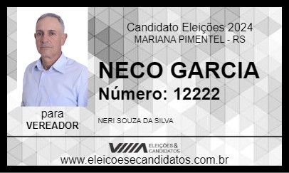 Candidato NECO GARCIA 2024 - MARIANA PIMENTEL - Eleições