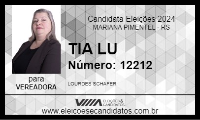 Candidato TIA LU 2024 - MARIANA PIMENTEL - Eleições