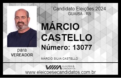 Candidato MÁRCIO CASTELLO 2024 - GUAÍBA - Eleições