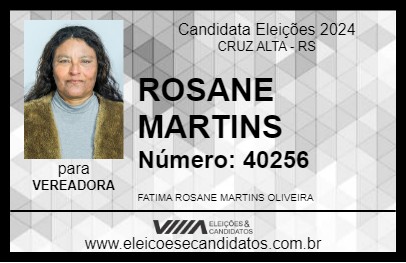 Candidato ROSANE MARTINS 2024 - CRUZ ALTA - Eleições