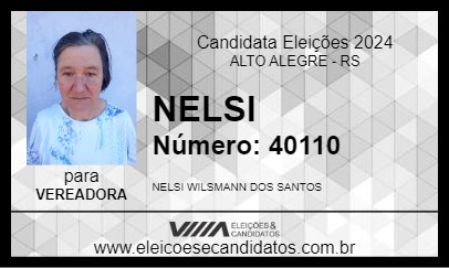 Candidato NELSI 2024 - ALTO ALEGRE - Eleições