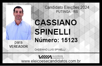 Candidato CASSIANO SPINELLI 2024 - PUTINGA - Eleições