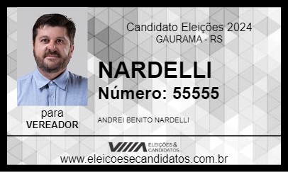 Candidato NARDELLI 2024 - GAURAMA - Eleições