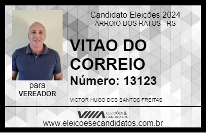 Candidato VITAO DO CORREIO 2024 - ARROIO DOS RATOS - Eleições