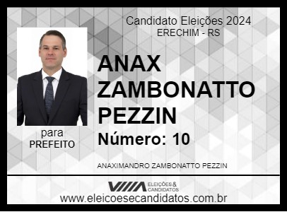 Candidato ANAX ZAMBONATTO PEZZIN 2024 - ERECHIM - Eleições