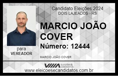 Candidato MARCIO JOÃO COVER 2024 - DOIS LAJEADOS - Eleições