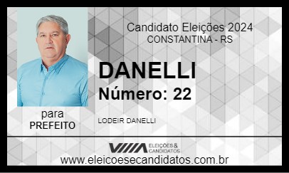 Candidato DANELLI 2024 - CONSTANTINA - Eleições