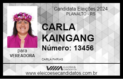 Candidato CARLA KAINGANG 2024 - PLANALTO - Eleições