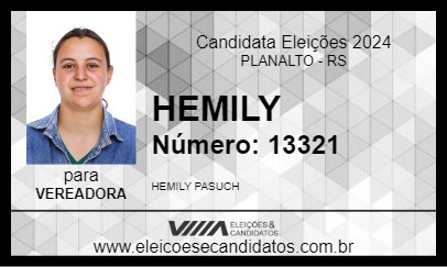 Candidato HEMILY 2024 - PLANALTO - Eleições