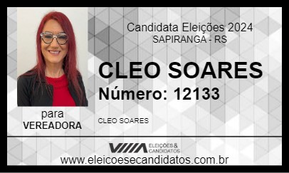 Candidato CLEO SOARES 2024 - SAPIRANGA - Eleições