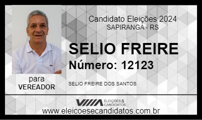 Candidato SELIO FREIRE 2024 - SAPIRANGA - Eleições