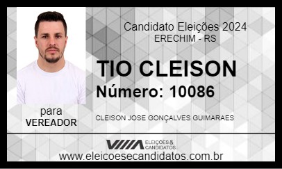 Candidato TIO CLEISON 2024 - ERECHIM - Eleições