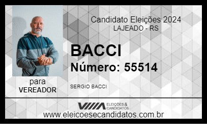 Candidato BACCI 2024 - LAJEADO - Eleições