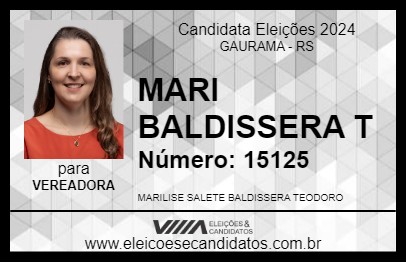 Candidato MARI BALDISSERA T 2024 - GAURAMA - Eleições