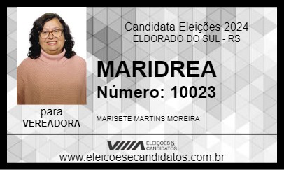 Candidato MARISETE MOREIRA 2024 - ELDORADO DO SUL - Eleições