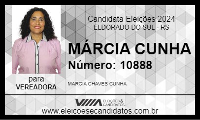 Candidato MÁRCIA CUNHA 2024 - ELDORADO DO SUL - Eleições