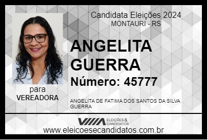 Candidato ANGELITA GUERRA 2024 - MONTAURI - Eleições