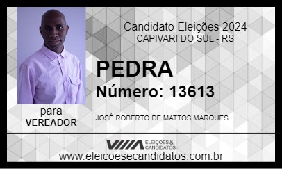 Candidato PEDRA 2024 - CAPIVARI DO SUL - Eleições