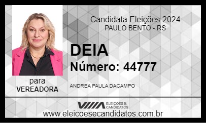 Candidato DEIA 2024 - PAULO BENTO - Eleições