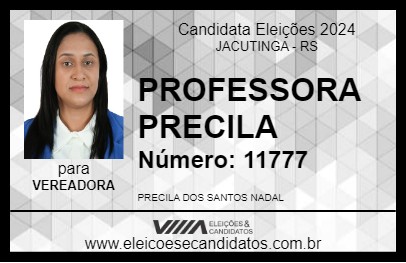 Candidato PROFESSORA PRECILA 2024 - JACUTINGA - Eleições