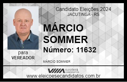 Candidato MÁRCIO SOMMER 2024 - JACUTINGA - Eleições