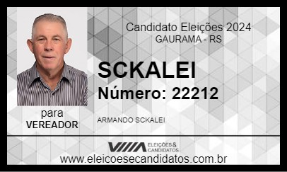 Candidato SCKALEI 2024 - GAURAMA - Eleições