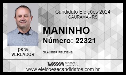 Candidato MANINHO 2024 - GAURAMA - Eleições